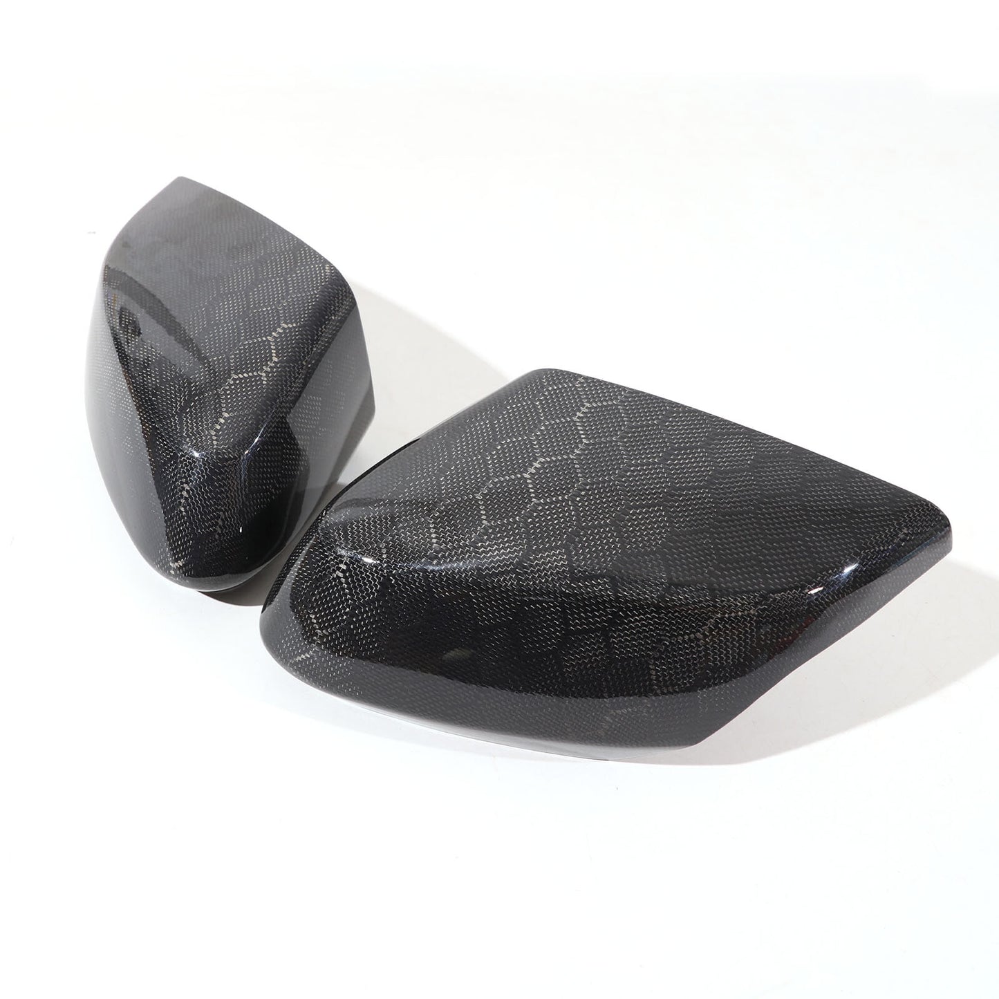 Honeycomb carbon fiber for Corvette C8 Stingary 2020 - 2023 rearview mirror covers.