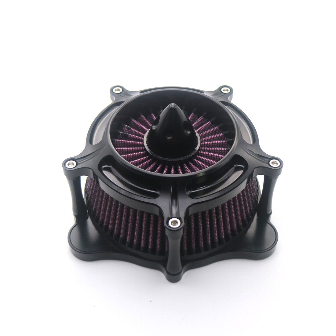 Black CNC Turbine Air Cleaner Intake Filter System For Softail Touring 2014-2015 Q