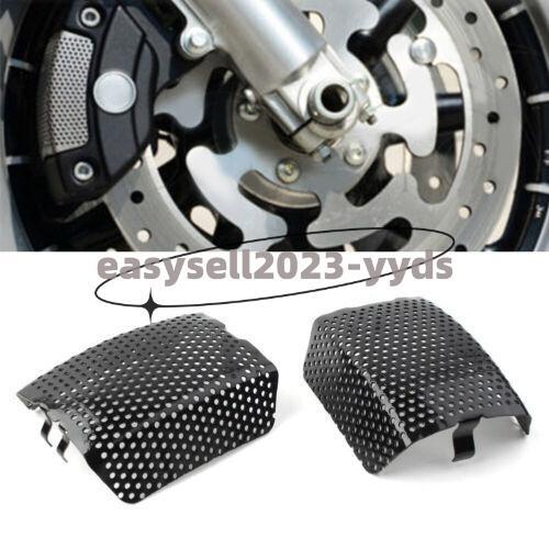 Black Front Brake Caliper Insert Set Cover for Harley Davidson Touring 2008-2021
