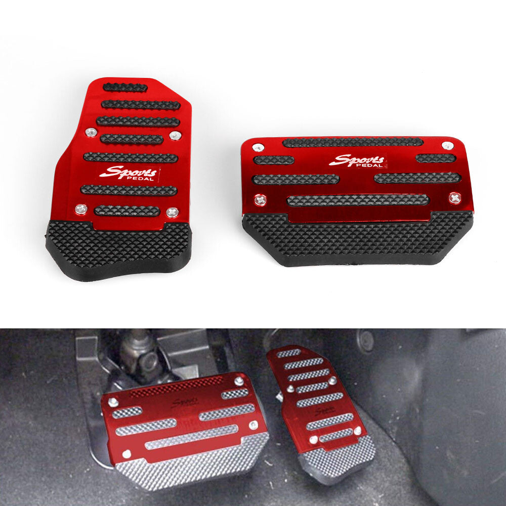 Non Slip Automatic Transmission Car Pedal Cover Set For Brake Accelerator 2Pcs Q