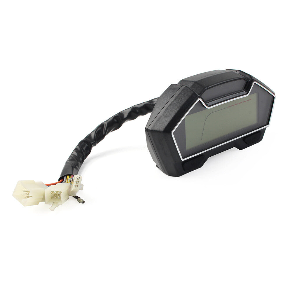 Universal RPM LCD Digital Odometer Speedometer Tachometer Gauge Speed