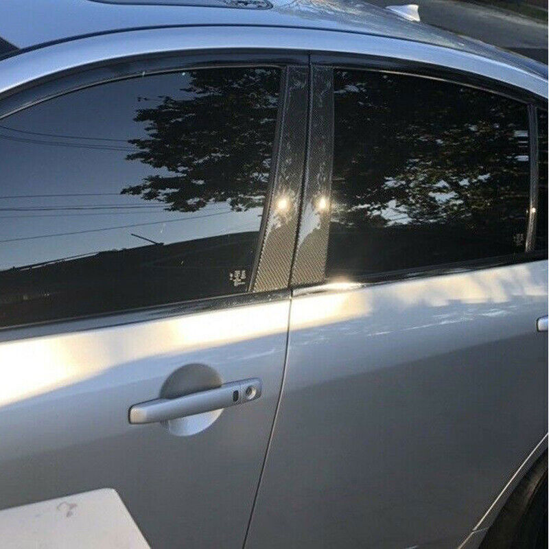 for Infiniti G35 G37 02-2013 Carbon Fiber Pillar Posts Door Window Molding Strip