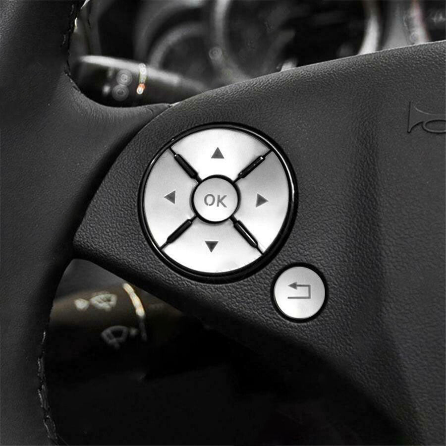 Steering wheel button cover trim for Mercedes-Benz C E GLK class W204 W212 X204