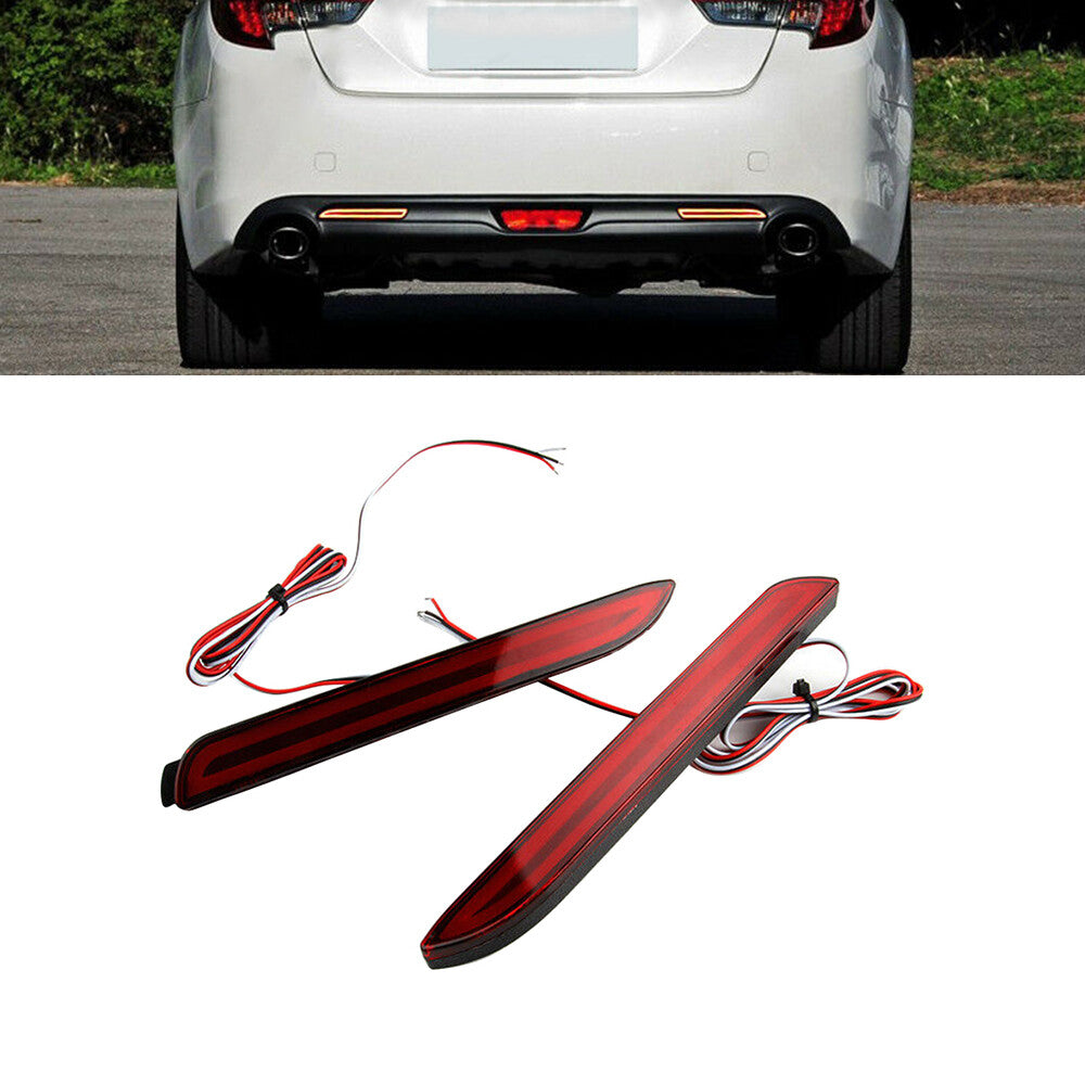 2Pcs LED Brake Stop Light RAER Bumper Reflector Light Lamp for Toyota RAV4 Venza