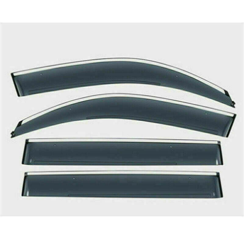 Acrylic Door Window Rain Eyebrow Trim Frame for Toyota for Land Cruiser LC200 08-21
