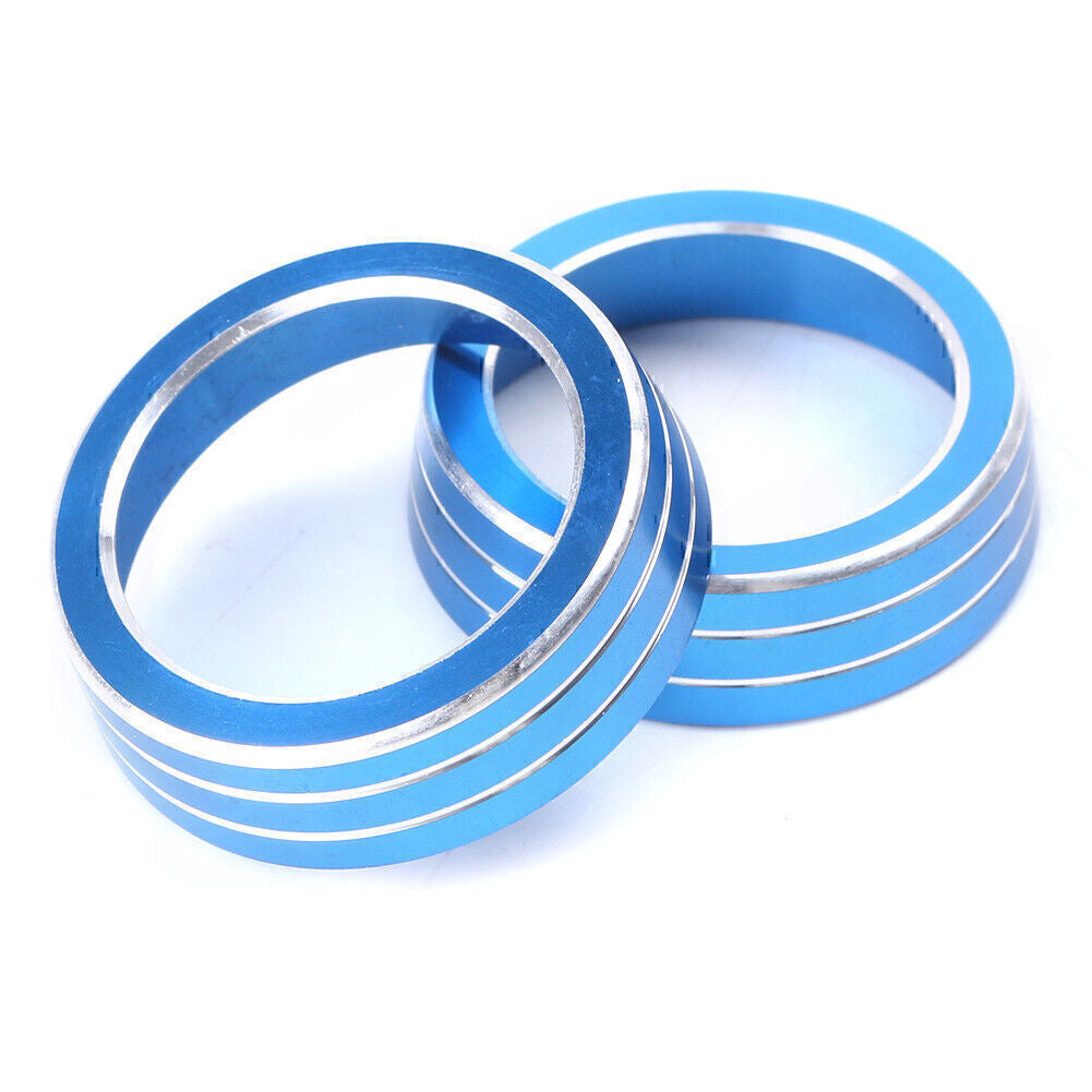 2x AC Air-condition Control Switch Cover Ring for Honda for Civic 2016 2017 Blue po Q