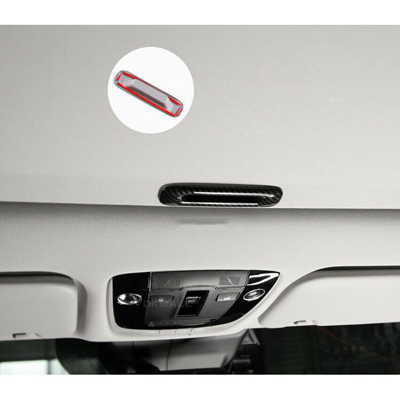 for Kia Forte 2019-2021 Carbon Fiber Skylight Sunroof Handle Frame Cover Trim 1x