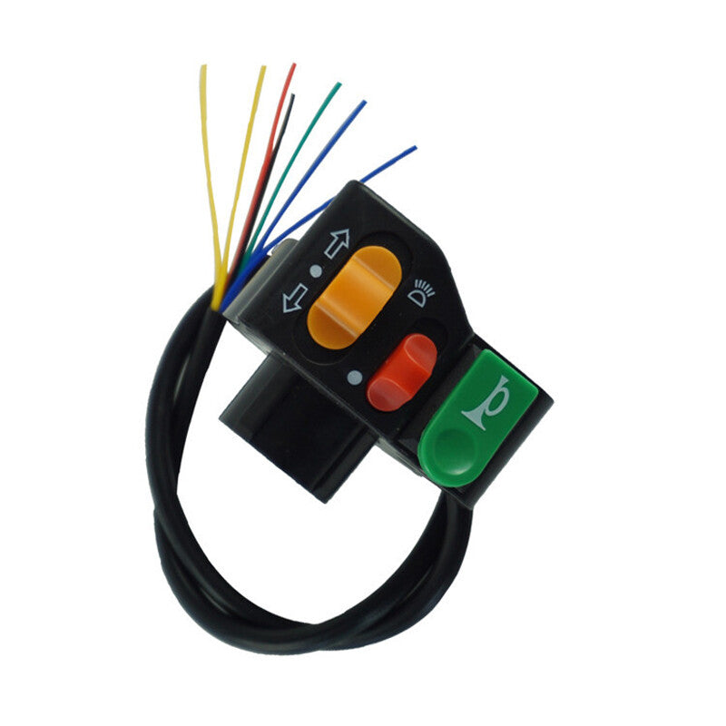 Motorcycle Modified 7/8 Handlebar Three-Function ON OFF Switch for Turn Signal v