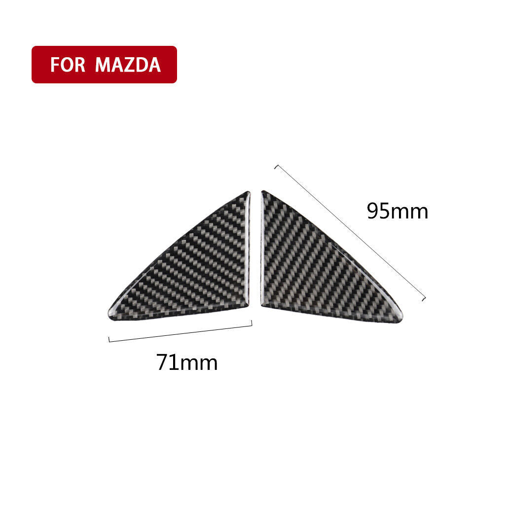 2X Carbon Fiber Front Door Pillar Panel Cover Trim for Chrysler 200 2011-2014 v