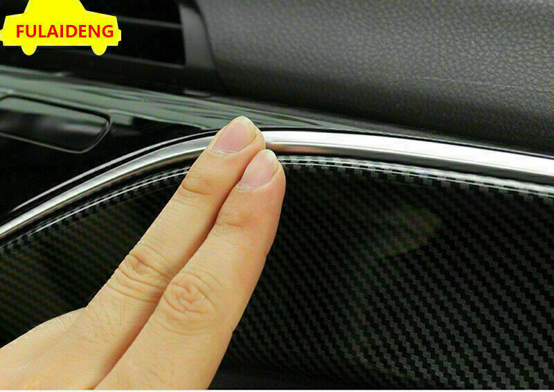 for Toyota for Camry 2018-2023 Carbon Fiber ABS Inner Dashboard Decor Cover Trim