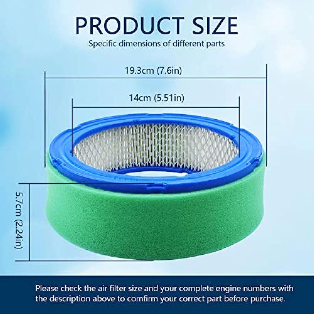 394018 Air Filter For Briggs Stratton 392642 394018S 271271 272490 5050H
