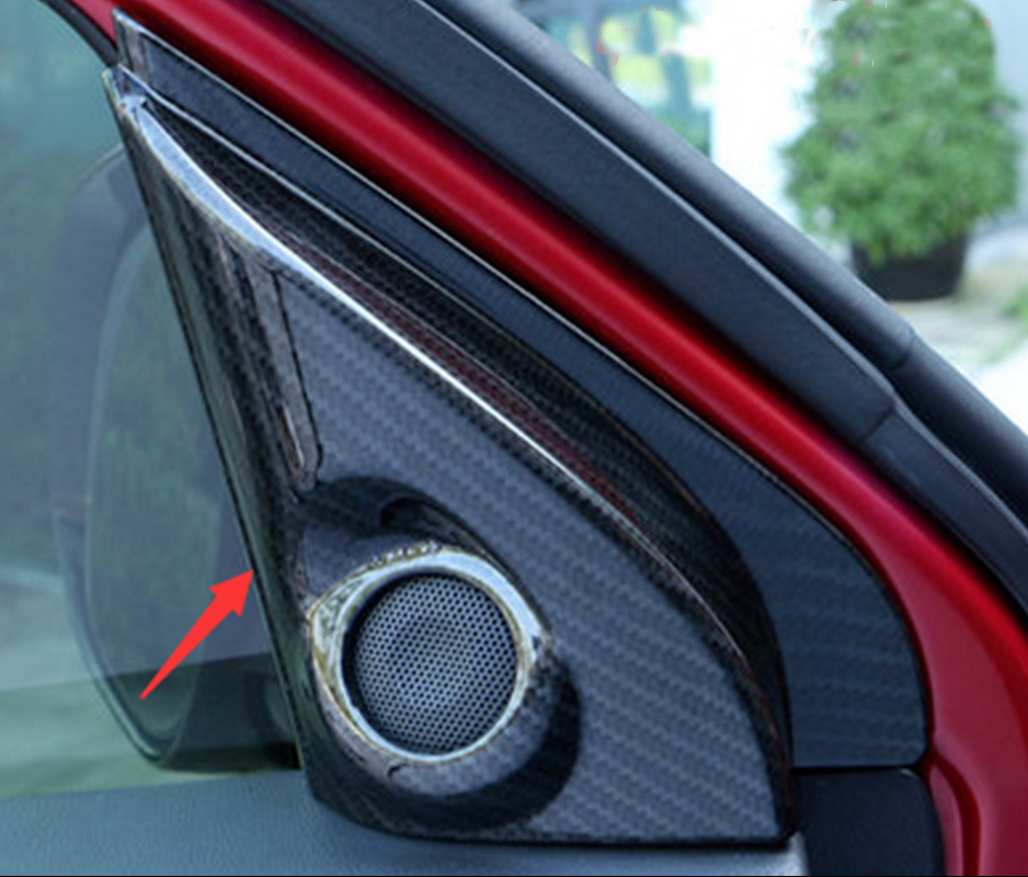Inner Door Speaker A-Pillar Cover Trim ABS for Mitsubishi Outlander 2013-2021