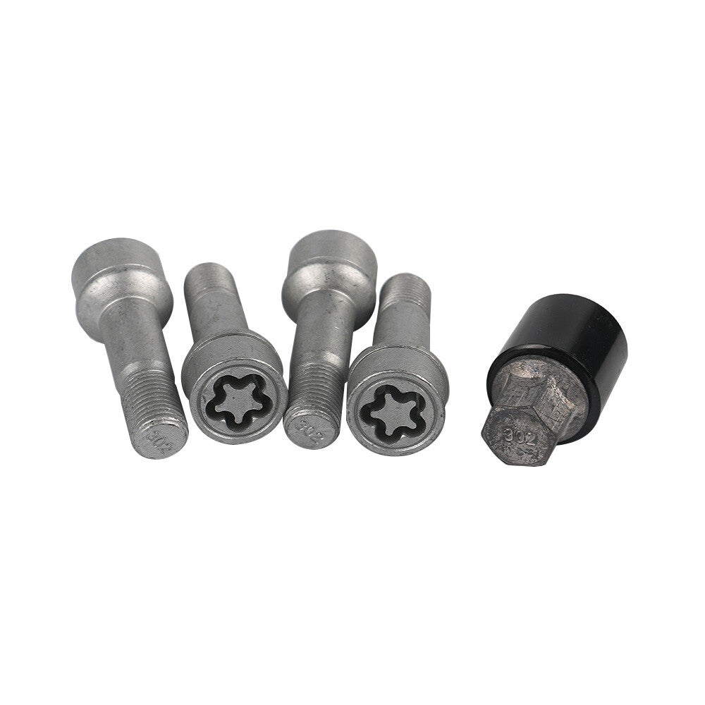 Fits For S500 S550 S600 E200 E250 E300 E400 5Pcs Wheel Locks Kits A0019901707 Q