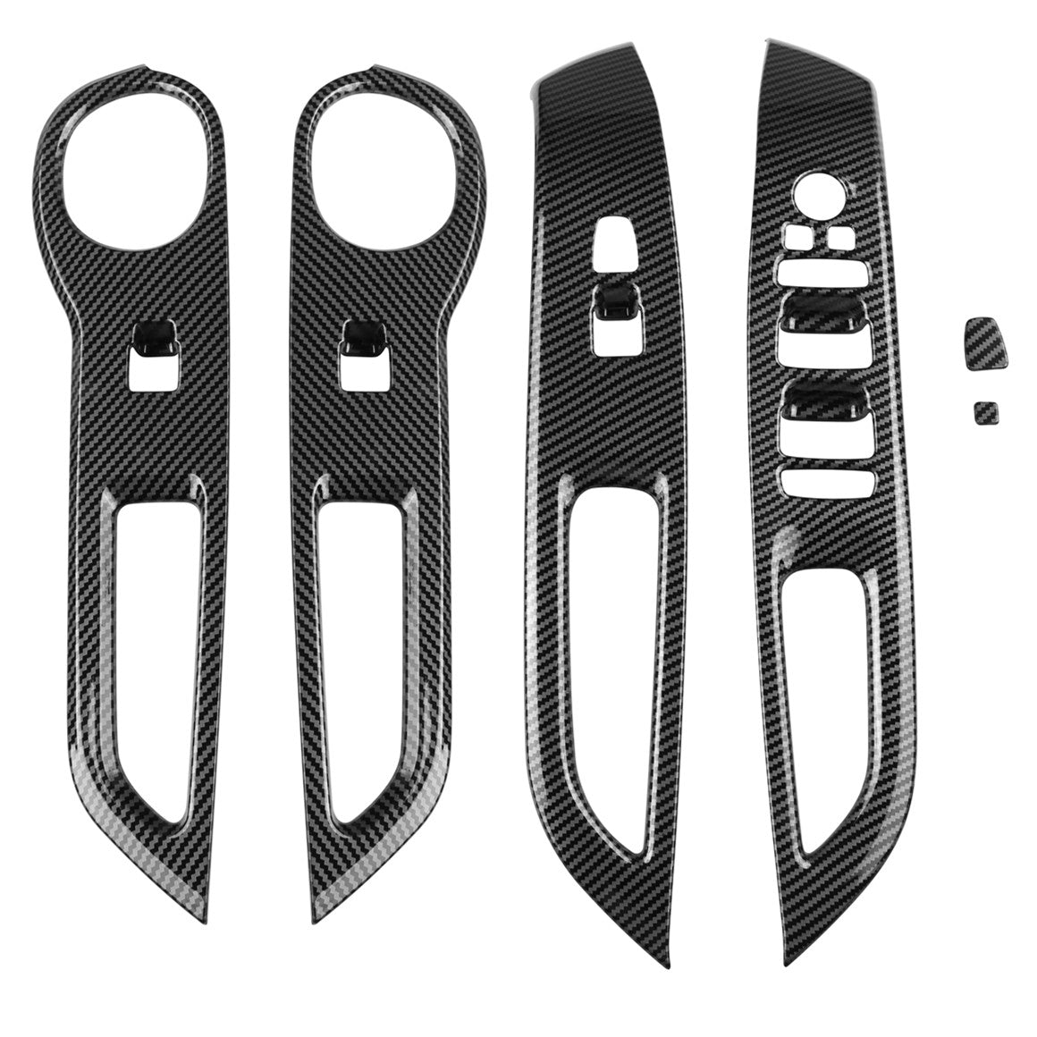 4-Piece Carbon Fiber Window Lift Panel Switch Cover Trim for Modern Santa Cruz 2022