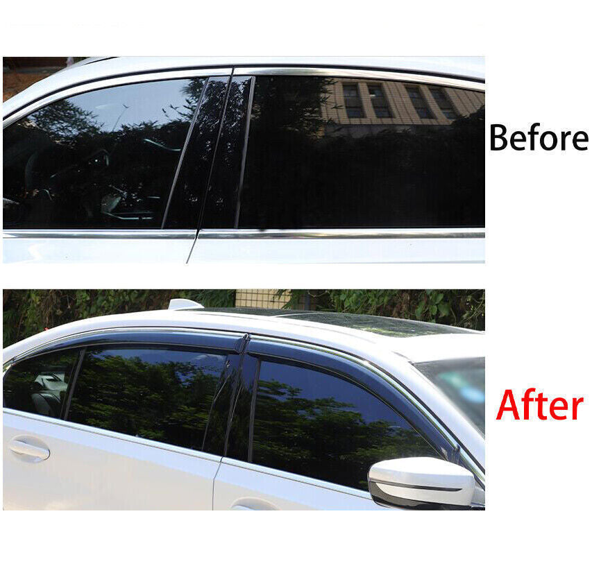 for BMW 5 Series M5 2011-2017 Window Wind Visors Sun Rain Guard Vent Deflectors
