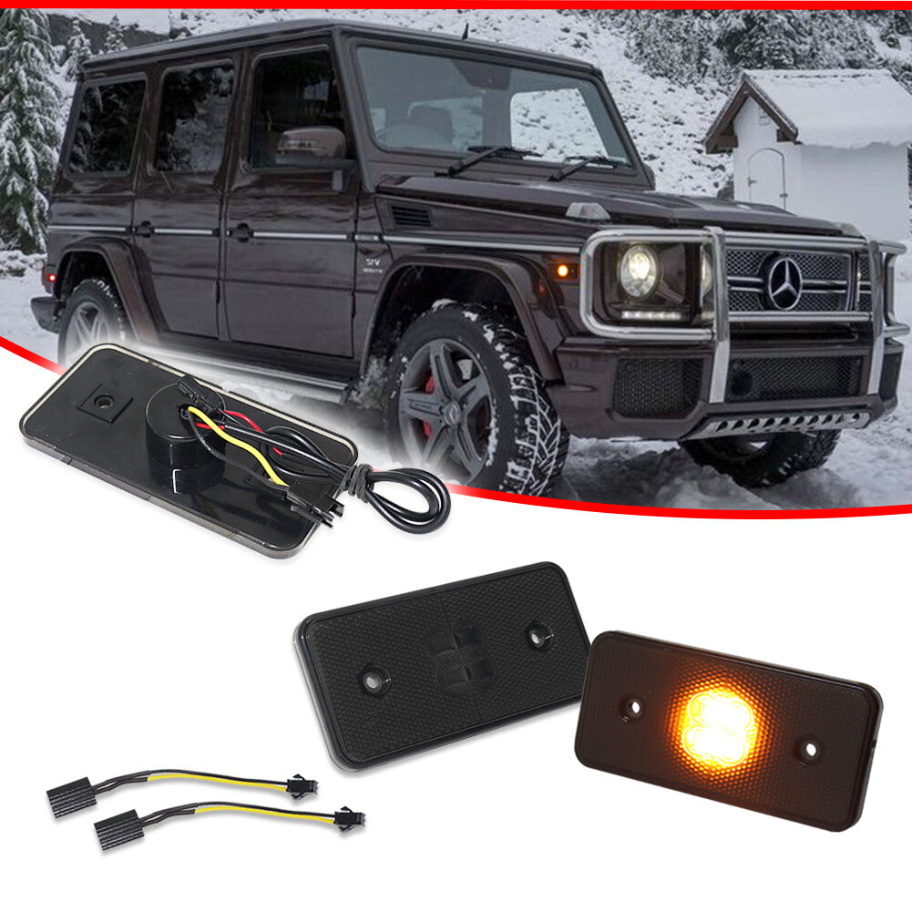 2 front side marker lights for W463 G-Class G500 G550 G55 G63 AMG- v