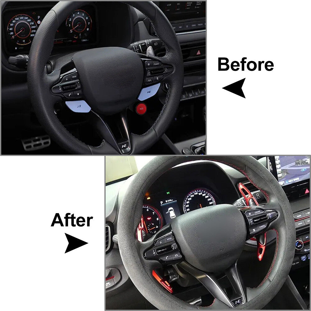 Interior Steering Wheel Paddle Shifter Extend Accessories for Hyundai i30 19-23