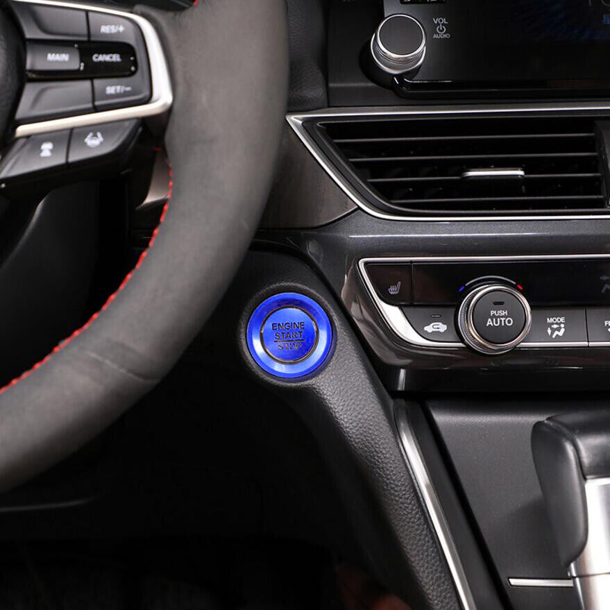 Suitable for 2018-2020 for Honda Accord, blue engine start/stop button switch cover.