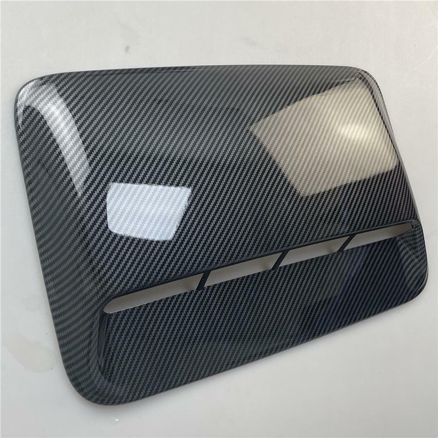 Automotive ABS air intake cover, ventilator cap, glossy carbon fiber finish - n