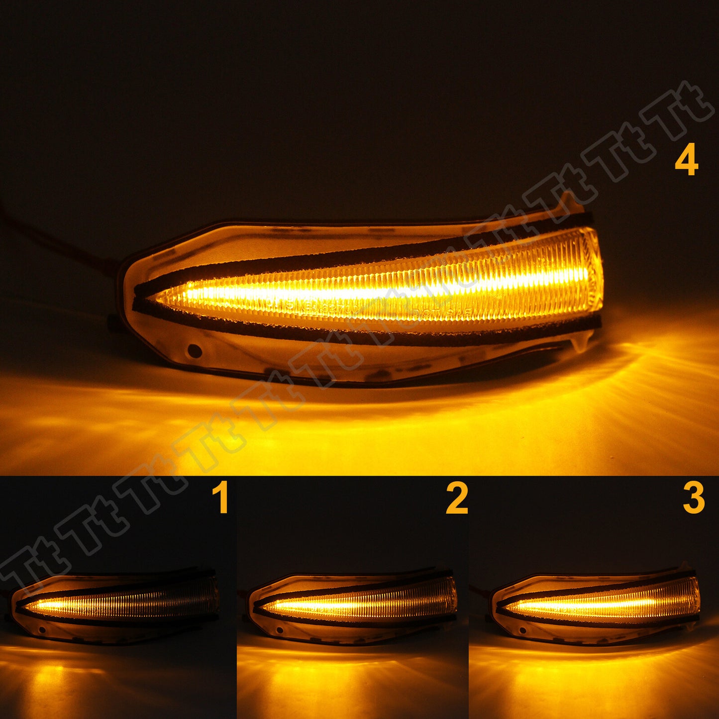 Sequential LED Side Mirror Signal Lights for 2014 for 4Runner 2013-18 RAV4- v