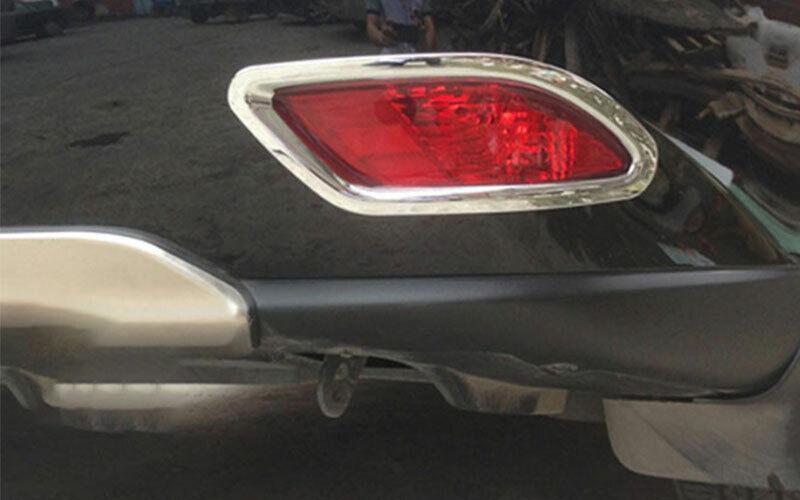 Fit for Lexus RX350 450h 2009-2015 Chrome Rear Fog Light Lamp Frame Trim 2pcs