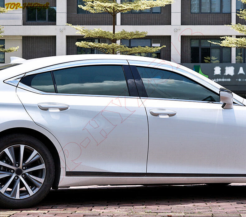 for Lexus ES350 300H 2019-23 Chrome Window Wind Visors Rain Guard Vent Deflector