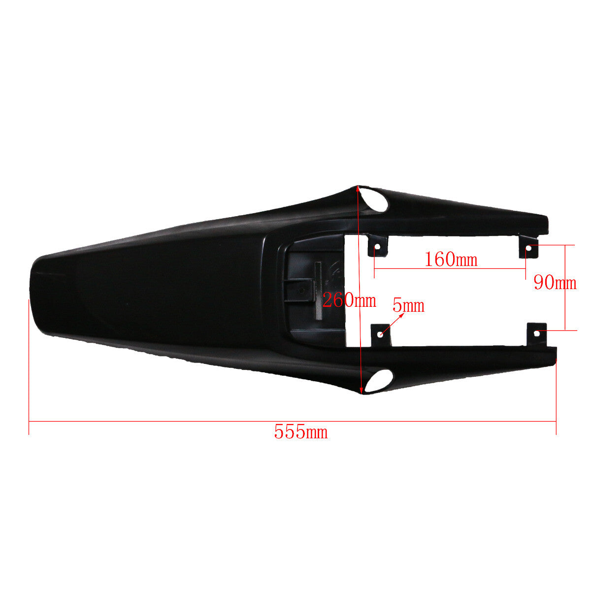 Apollo Orion Black Plastic Decal Fender Kit for 110, 125, and 150cc Dirt Bikes