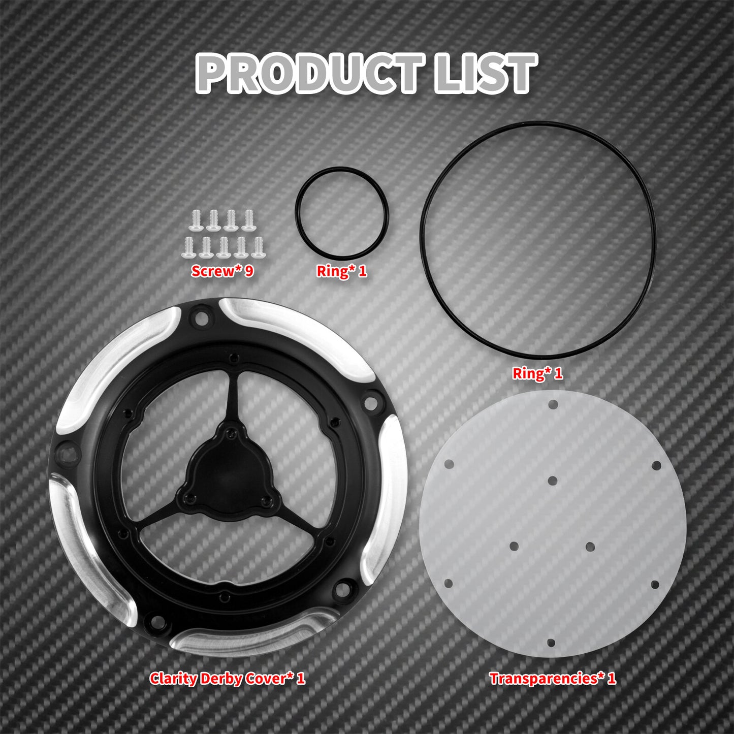 Black Engine Derby Cover Fit for Harley Softail 114 Street Bob Breakout FXLRS