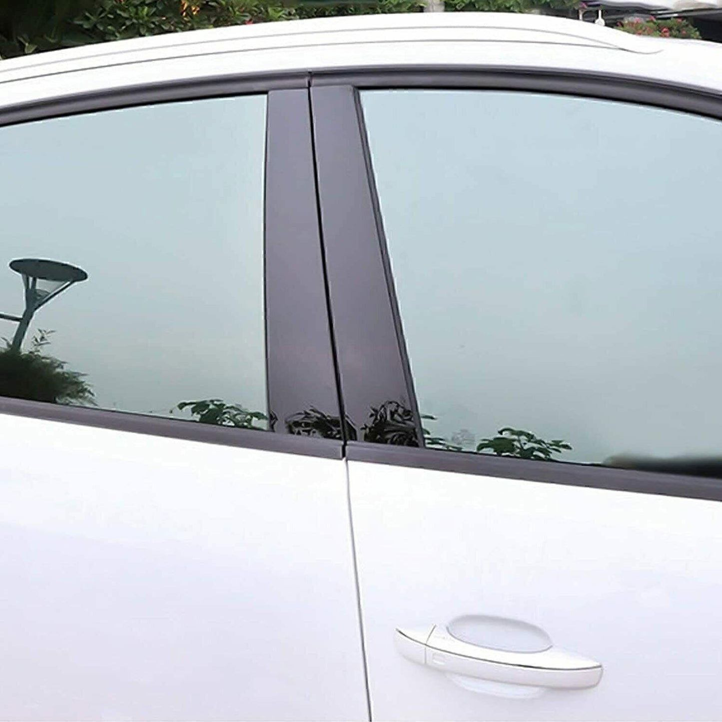 For 2011-17 for BMW 5 Series 528i 535i 550i Piano Black Pillar Post Door Window Trim
