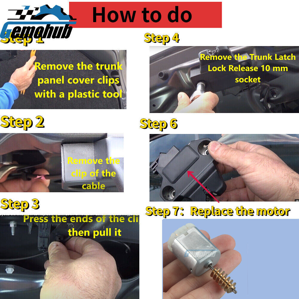 Electric Rear Trunk Lock Latch Motor For 2006 2007 2008 for BMW Z4 Coupe E86