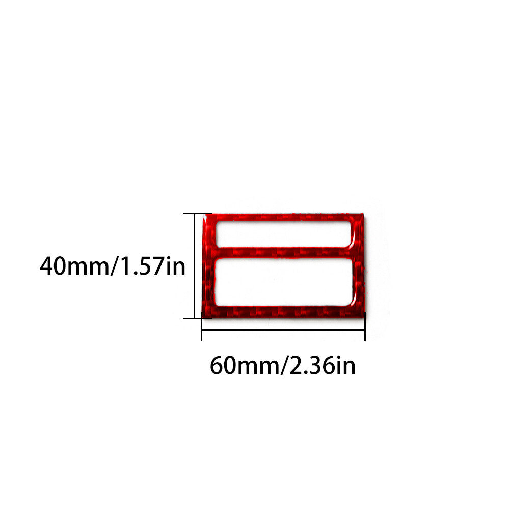 Red Carbon Fiber Overhead Console Control Trim Cover for Toyota for Camry 2007-2011