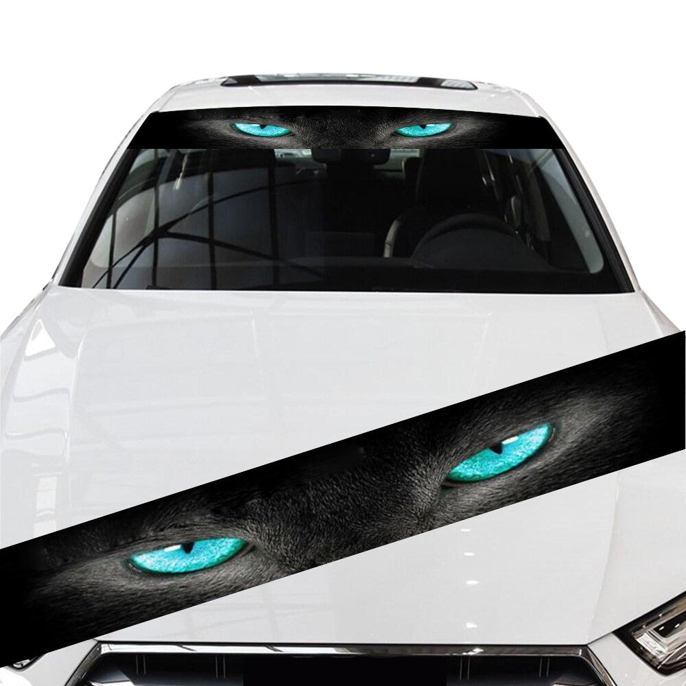 Monster Vinyl Decal 3D Blue Eyes Bumper Sticker Car Truck Windshield Window DIY