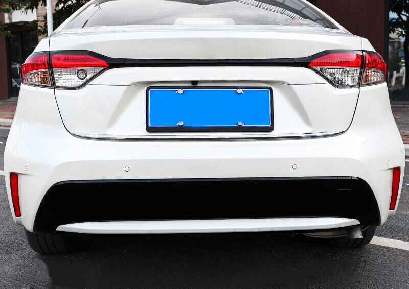 for Toyota for Corolla 20-24 Silver Steel Look Rear Trunk Lid Tailgate Moulding Trim