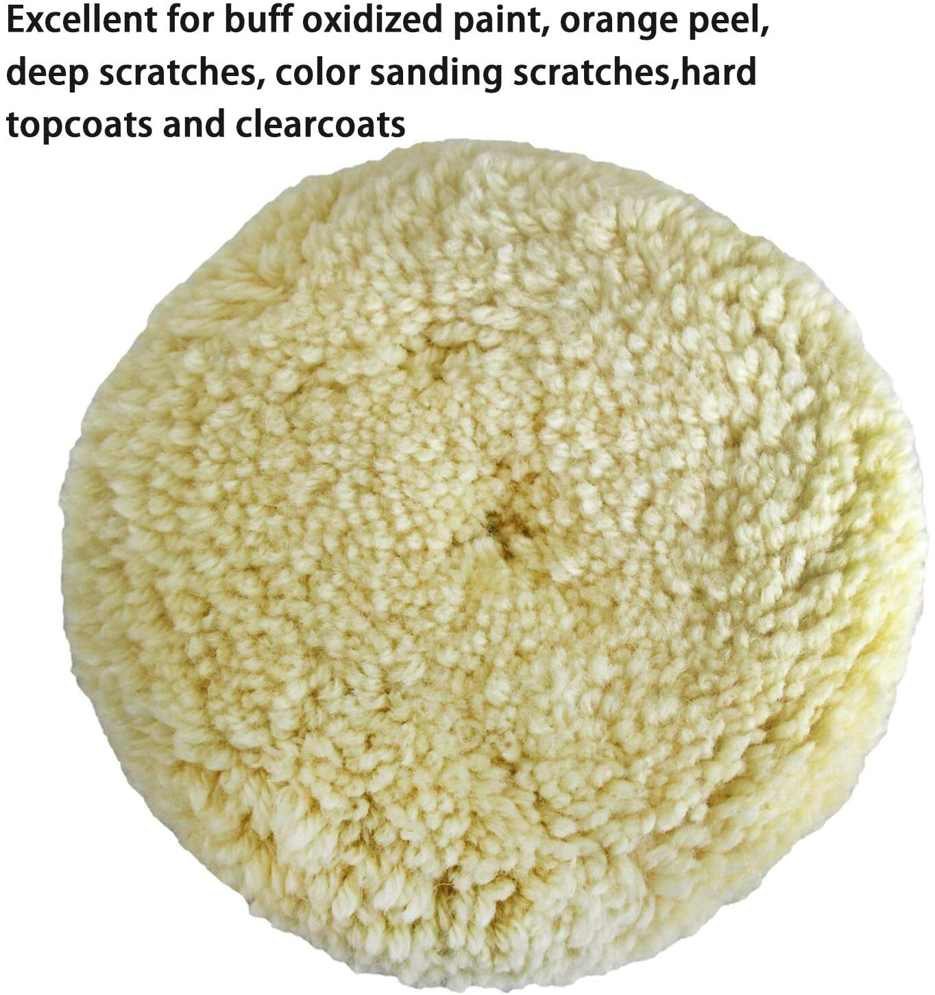 Polishing Pad Cushion Kit Wool Hook and Loop Grip Polishing Wheel for Drill Bits