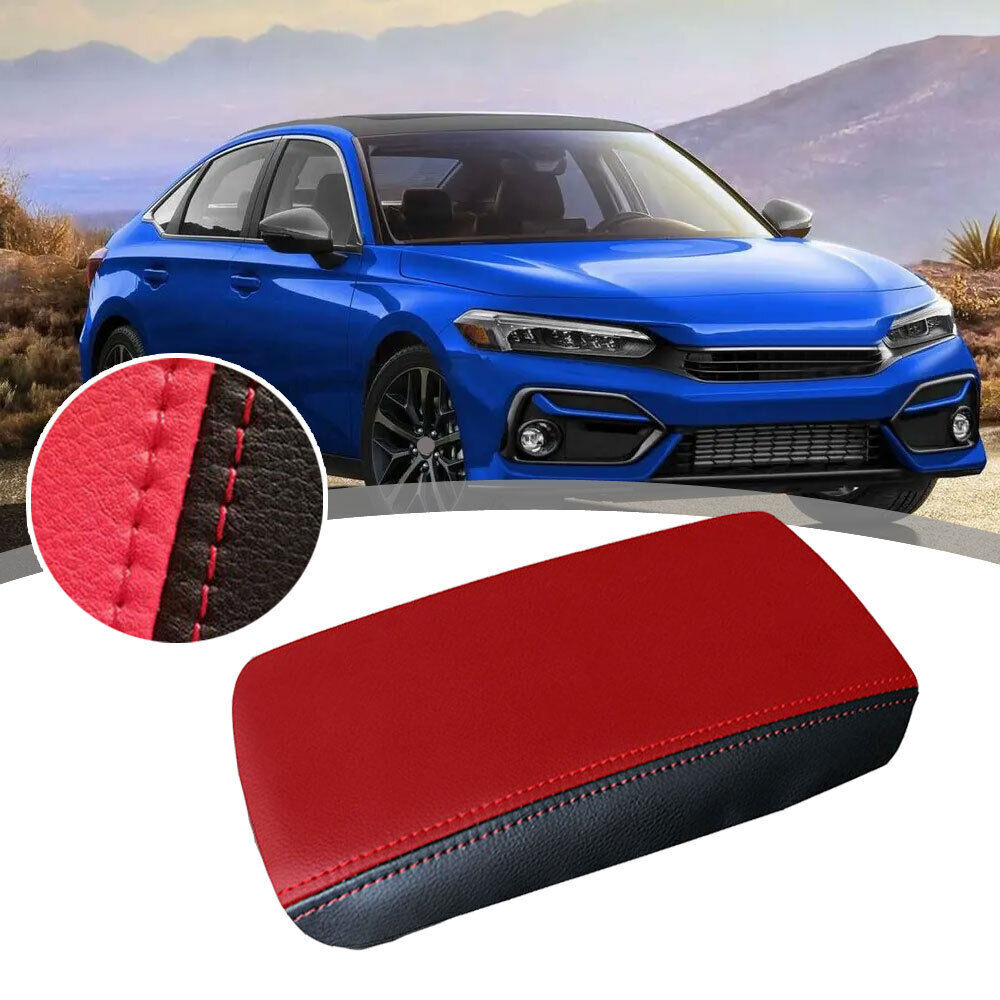 Car Armrest Microfiber Leather Pad Cover Accessories, for Honda for Civic Sedan 2022
