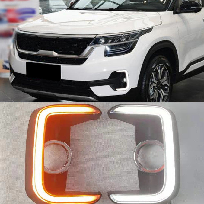 for KIA SELTOS 2020-2021 LED Fog Lamp Daytime Running Light turn signal 2PCS n