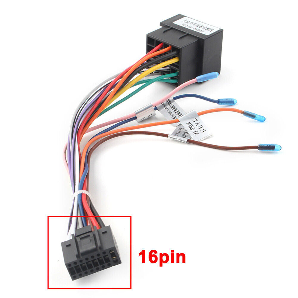 16 Pin to ISO Cable Adapter Universal Accessories For Car Radio Android Plug Q