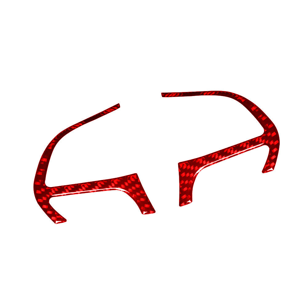 Red Carbon Fiber Steering Wheel Frame Cover Trim for Dodge Durango 2014-2020