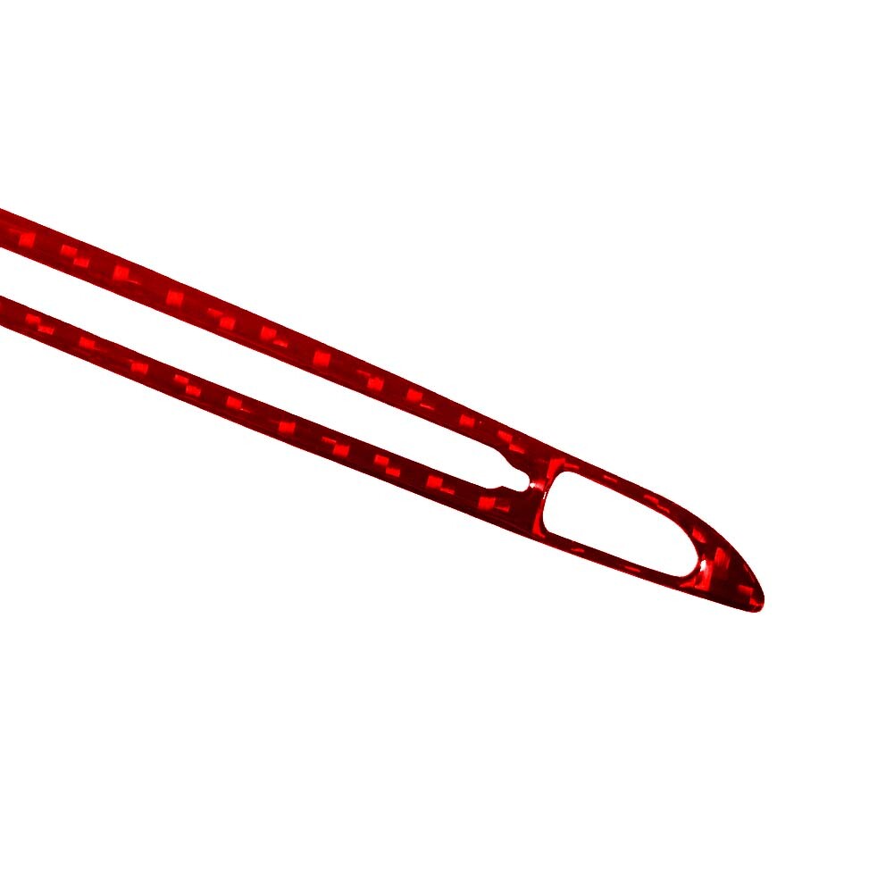 Red CD Frame Panel Trim Cover Carbon Fiber Interior for Chevy Impala 2014-2020