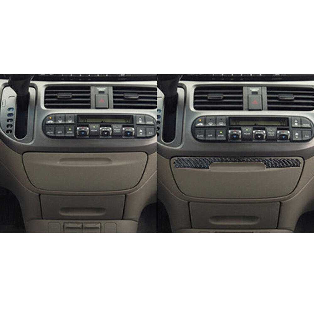Carbon Fiber Dashboard Cup Holder Sticker Trim Set for Honda Odyssey 2005-2010