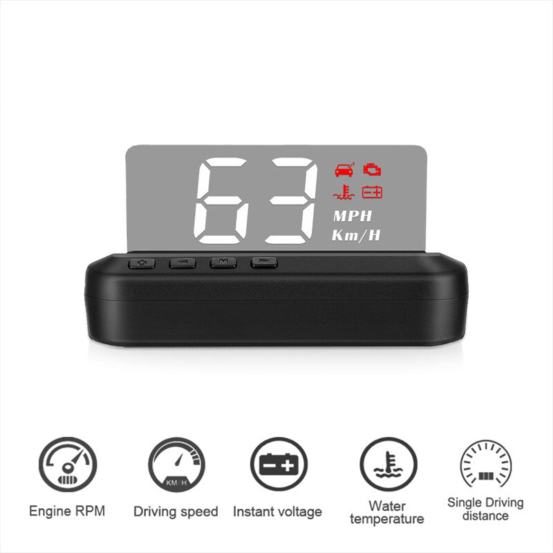 OBD Multi-functional Speed and Temperature Gauge, for Ghost - HUD Projector C100- n