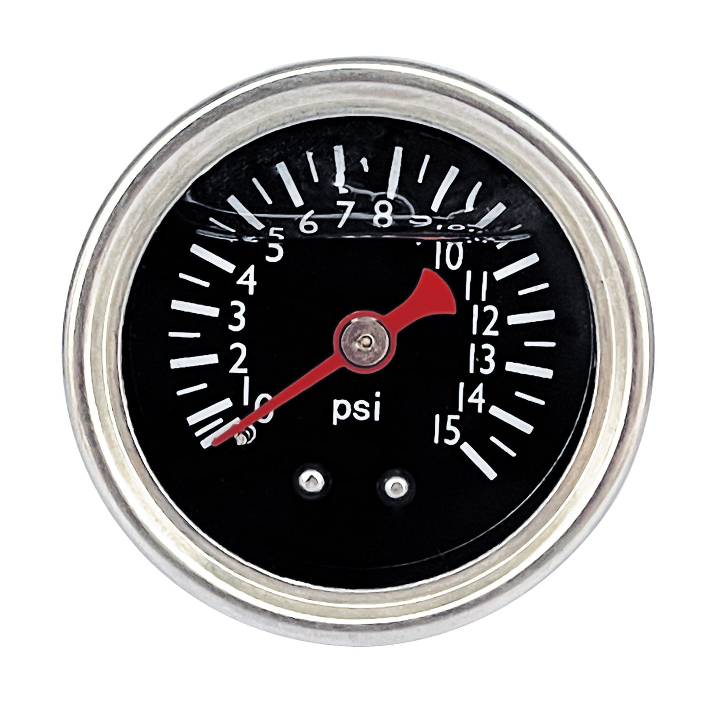 Liquid 0-15psi Fuel Pressure Gauge Regulator Gauge 1/8 NPT W/ 8AN Adapter