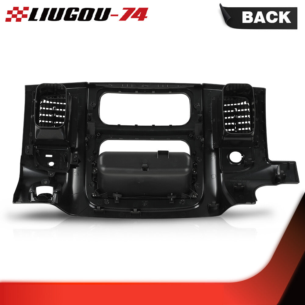 Fits 02-05 for Dodge for Ram Black Dashboard Radio Bezel Climate Trim Panel Vent Storage - v