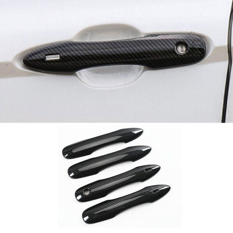 for Toyota Venza 21-2024 Carbon Fiber Style Side Door Handle Moulding Cover Trim