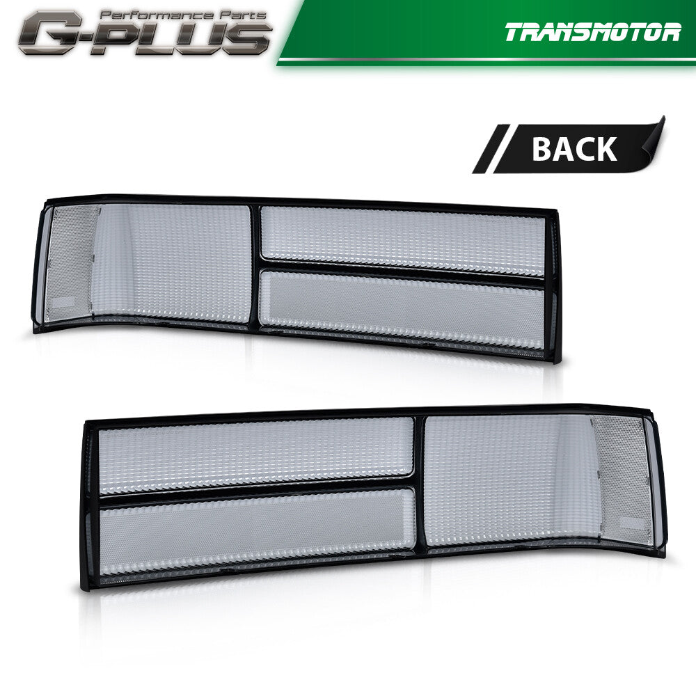 Suitable for 87-93 for Mustang Fox LX style smoke taillight lens left+right- v