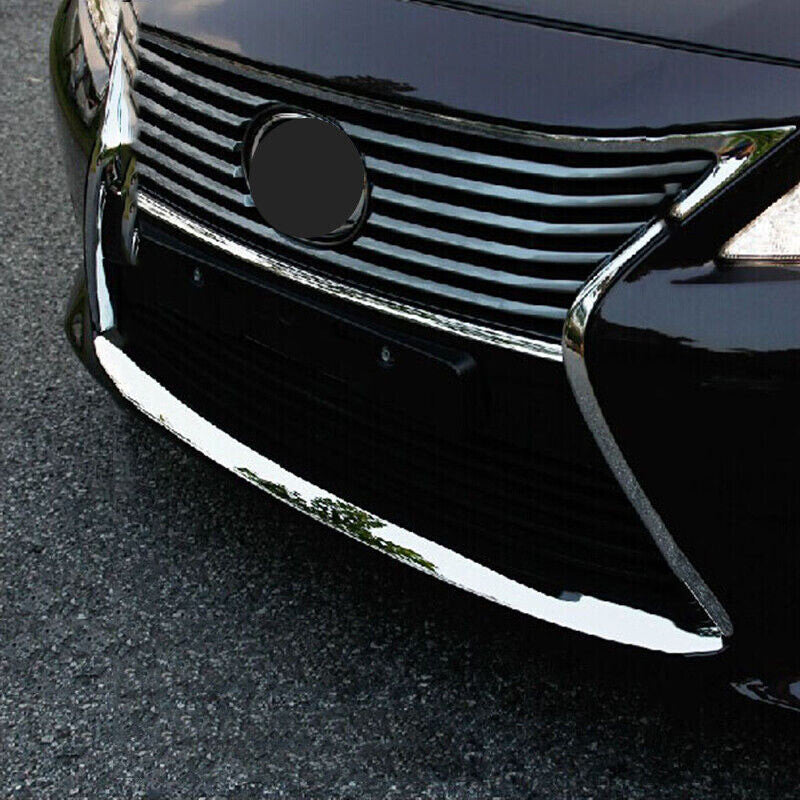 for Lexus ES350 ES300H 12-15 Chrome Steel Front bumper spoiler Lip Strip Trim 1x