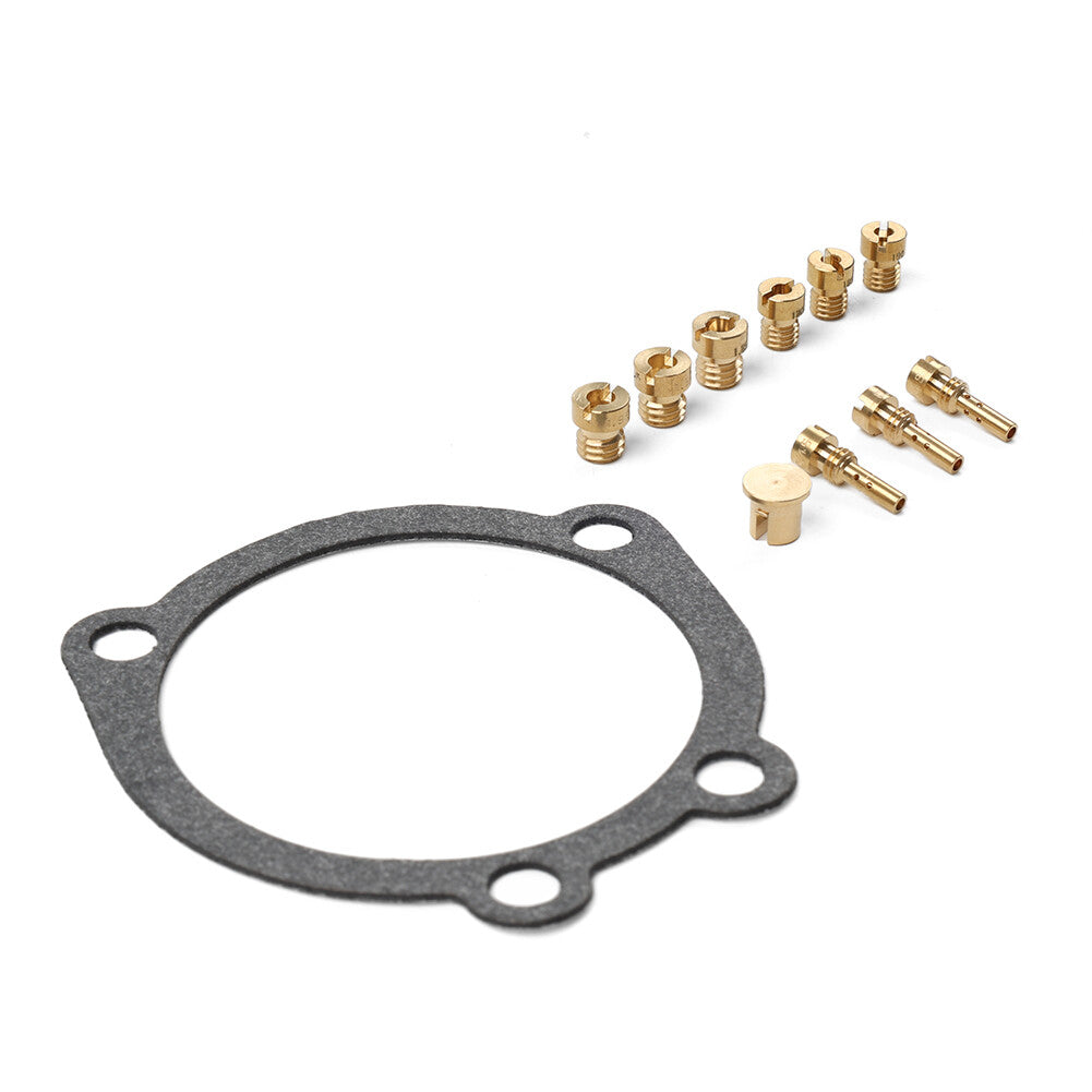 Jet Kit Main Jet Pilot Jet Gasket for Harley-Davidson CV40 Keihin Carb