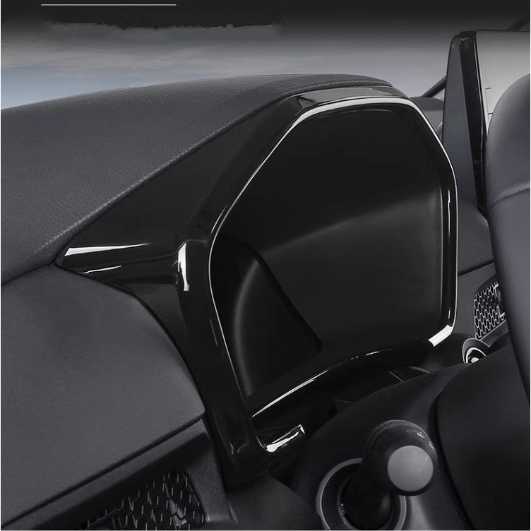 Bright black Inner Dashboard Panel Frame Trim for Honda CRV CR-V 2023 2024 v