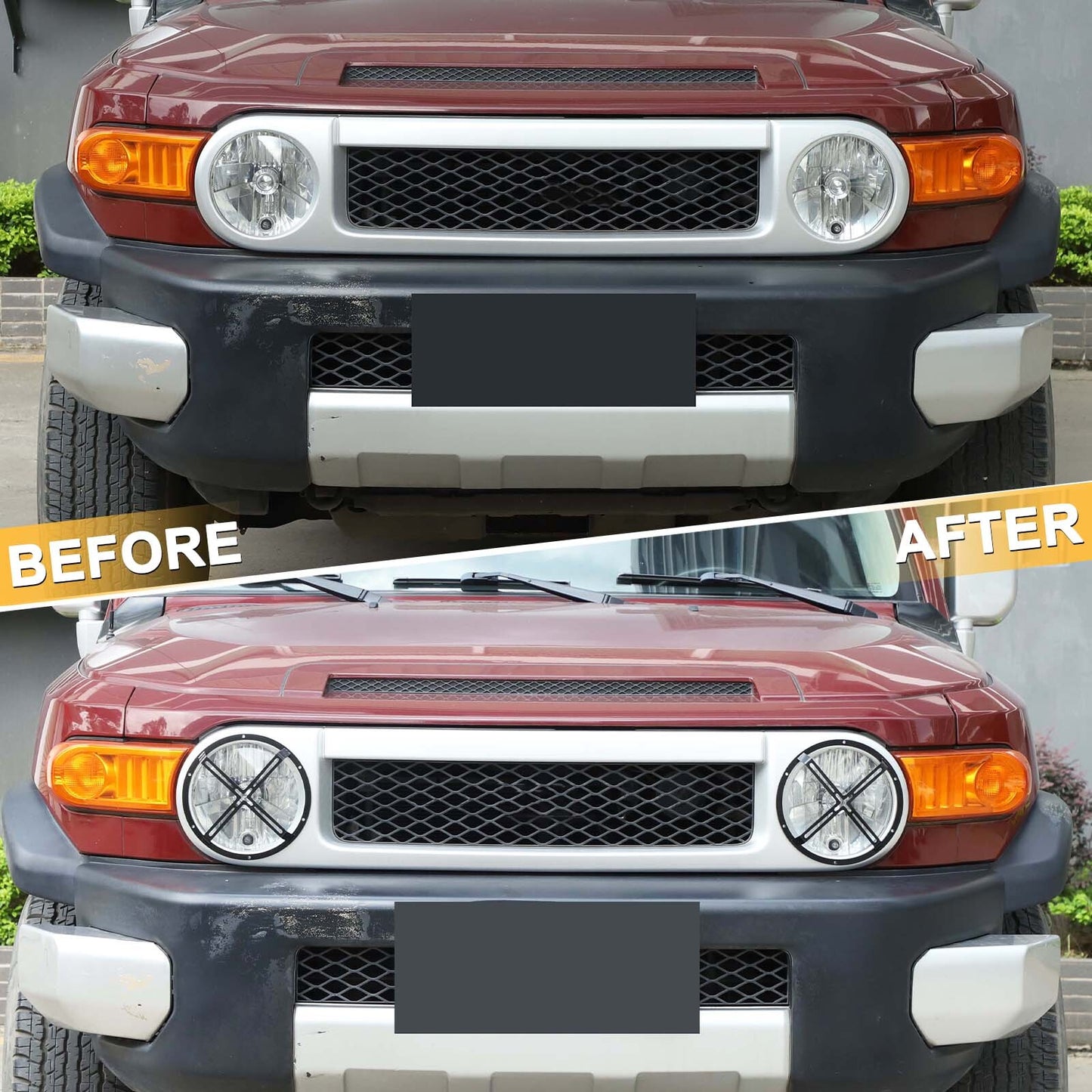 for Toyota FJ Cruiser 2007-14 Headlight Protector Cover