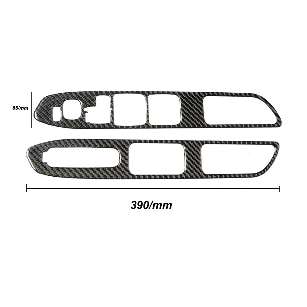 Carbon Fiber Watercup Panel Holder Cover Trim for Jeep for Wrangler JK 2011-2017 v